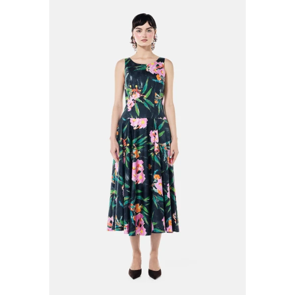 Romance Was Born Night Gum Swing Dress