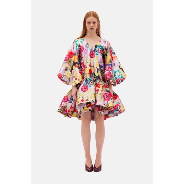 Romance Was Born Persimmon Ruffle Dress