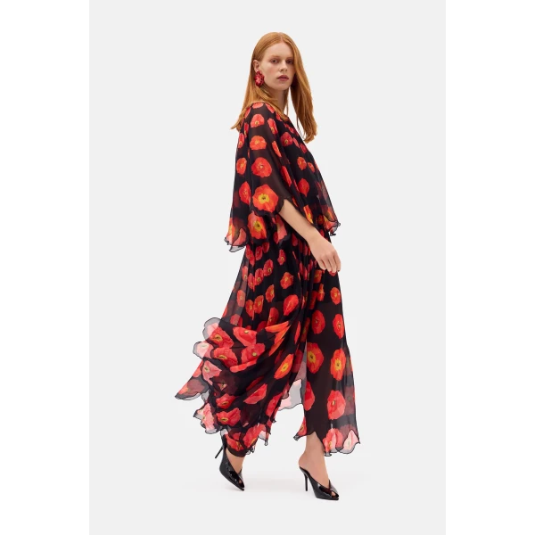 Romance Was Born Poppy Polka Petal Dress