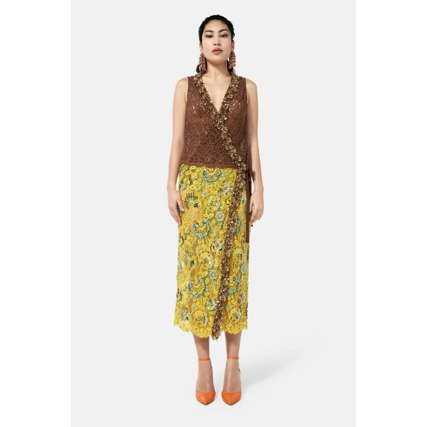 Romance Was Born Retro Modernism Wrap Dress