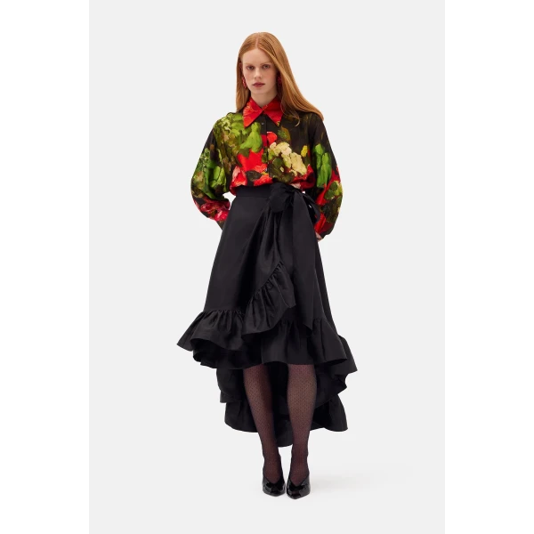 Romance Was Born Wrap Frill Skirt