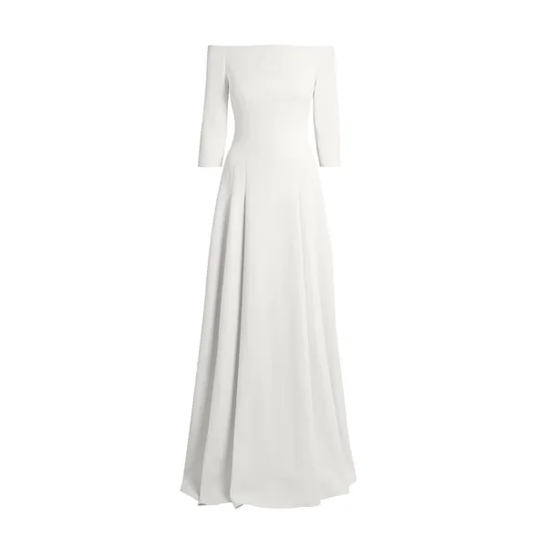 Amadora Long Dress in Ivory