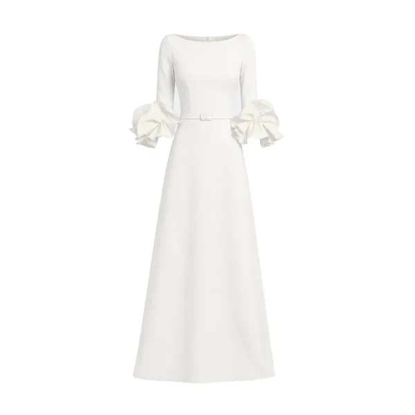 Belisa Long Dress in Ivory