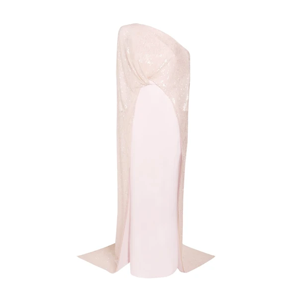 Cadenza Barely Pink Long Dress