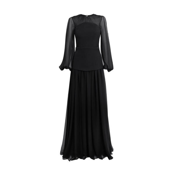 Safiyaa Finley Long Dress in Black