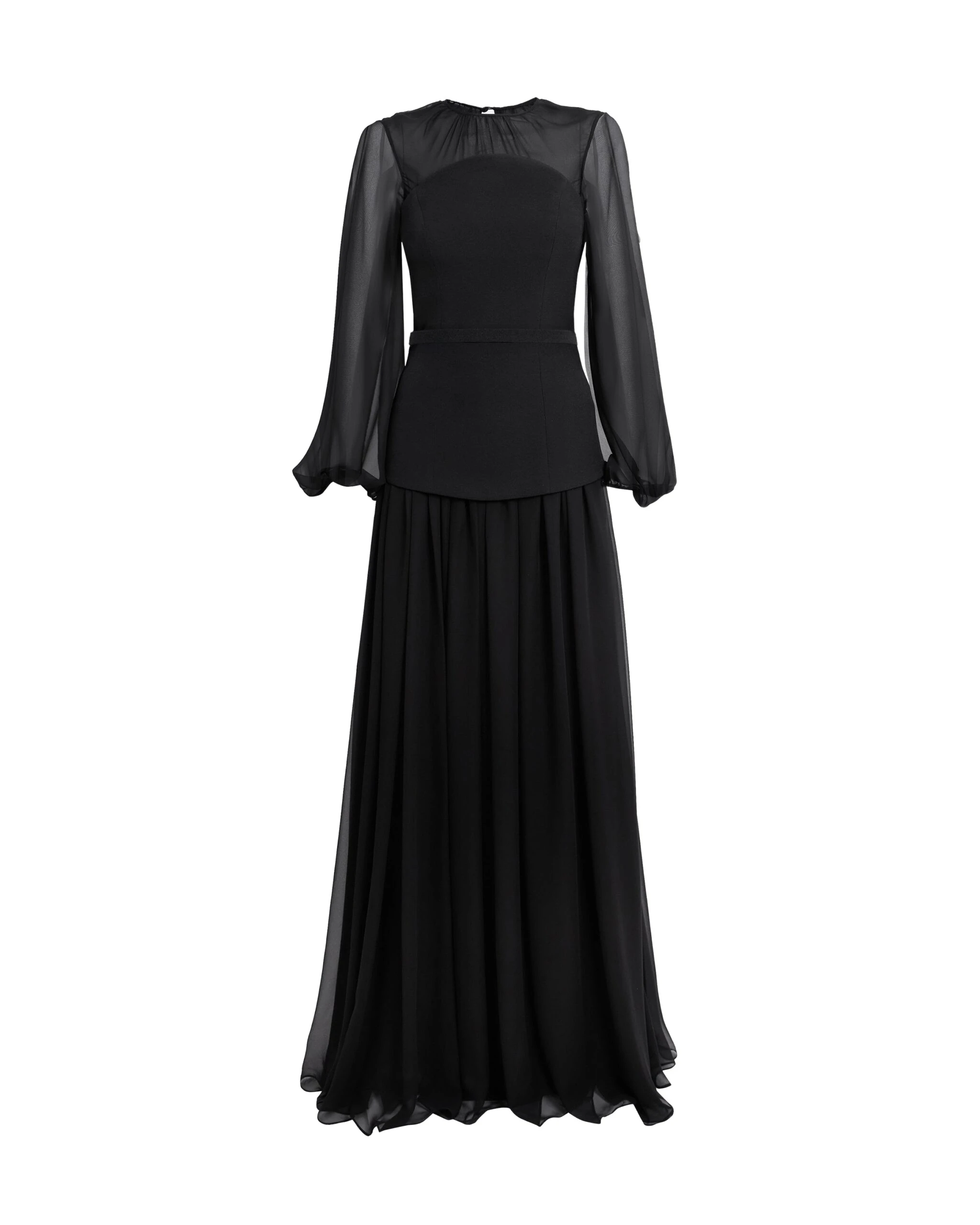 Safiyaa-Finley-Long-Dress-in-Black-Coveti-scaled47710_nobg Finley Long Dress in Black - Image 1