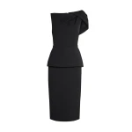Mabila Black Midi Dress