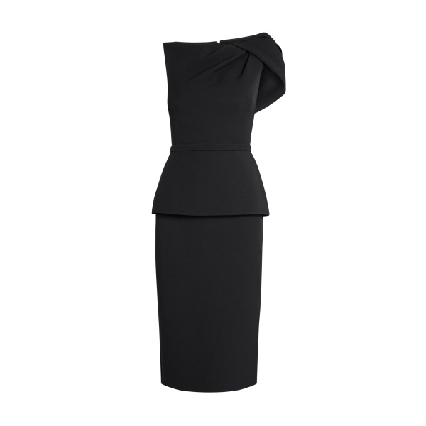 Safiyaa Mabila Black Midi Dress