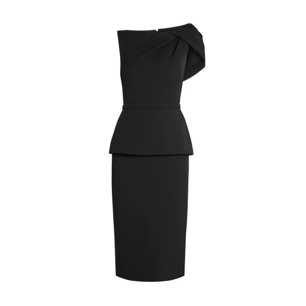 Mabila Black Midi Dress