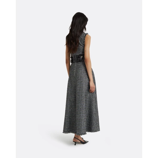 Safiyaa Metalllic Greyscale Dresses