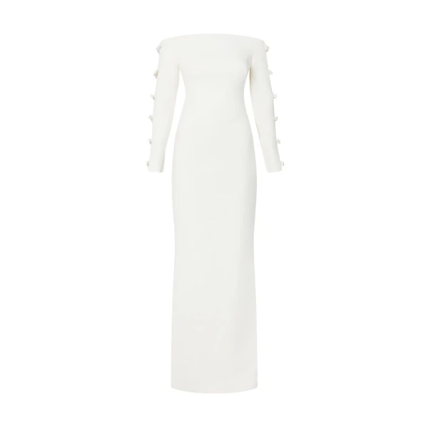 Morag Ivory Long Dress