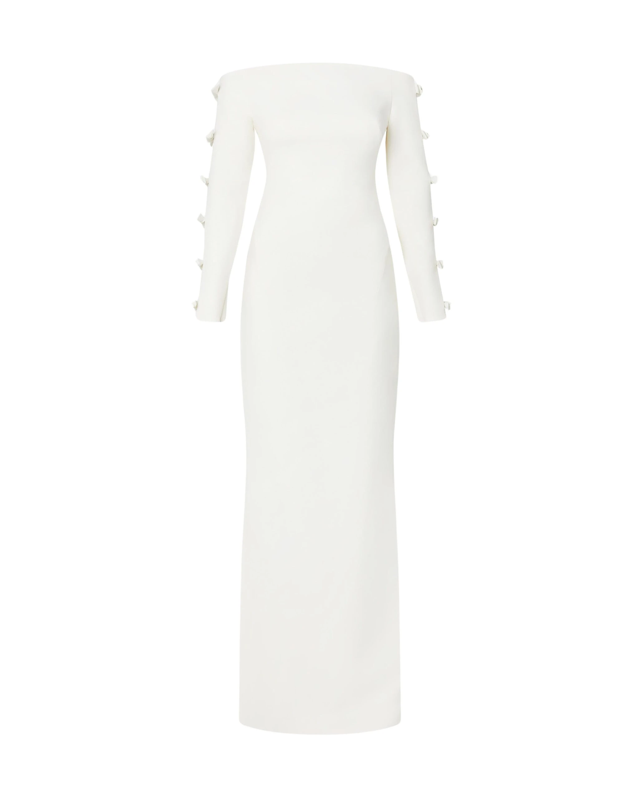 Safiyaa-Morag-Ivory-Long-Dress-Coveti-scaled35296_nobg Morag Ivory Long Dress - Image 1