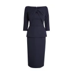 Rildanna Midi Dress in Midnight Navy