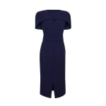 Rosa Azurite Blue Midi Dress