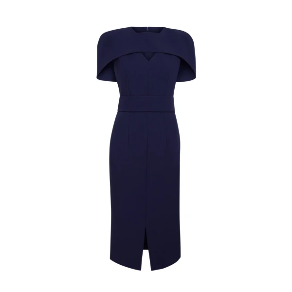 Rosa Azurite Blue Midi Dress