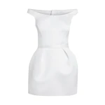 Senka Short Dress in Porcelain