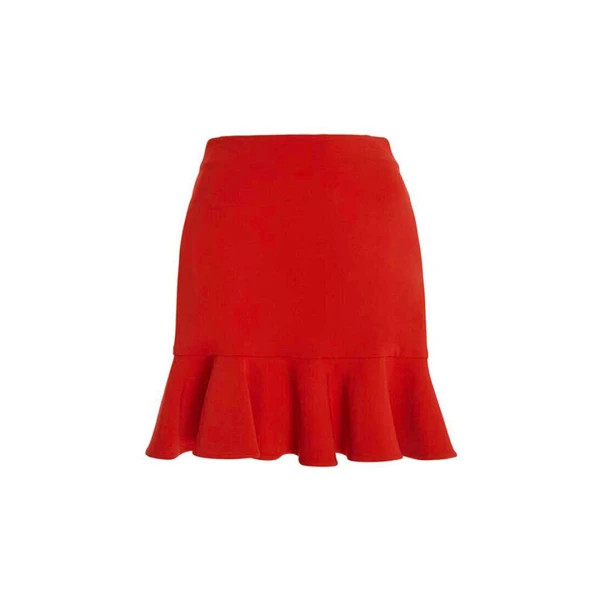 SemSem Camille Flared Skirt in Red