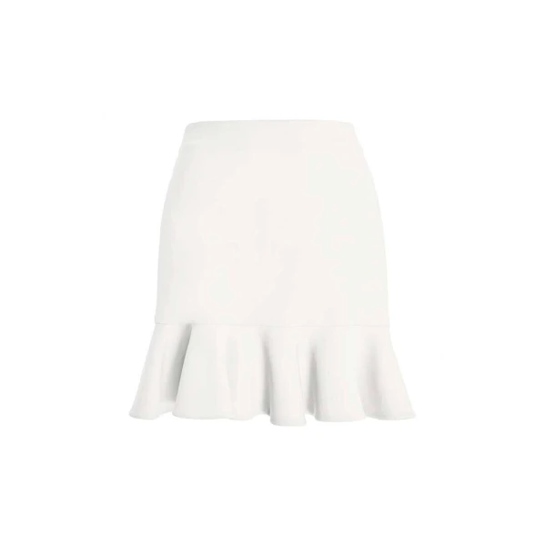 SemSem Camille Flared Skirt in White