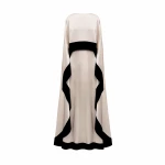 SemSem Color Blocked Tiered Silk Kaftan