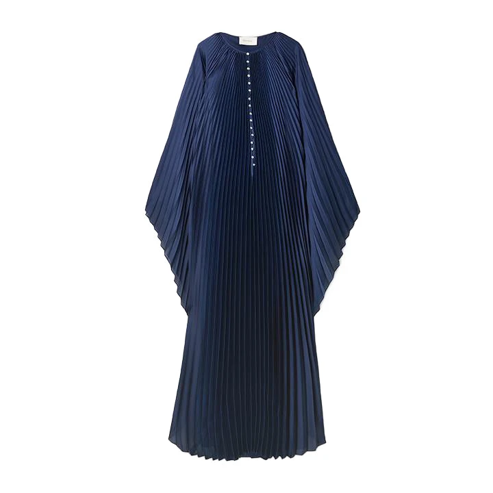 SemSem maxi dress Australia Signature Dresses – Coveti SemSem Crystal Embellished Plissé Satin Maxi Dress