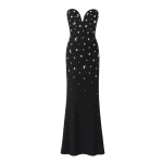 SemSem Crystal Star & Moon Embellished Gown in Sky
