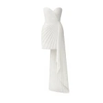 SemSem Draped Pleated Sequin Mini Dress in Blue