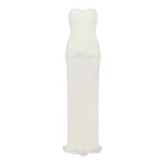 Federick Pleated Ruffle Maxi Dress