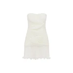 Federick Pleated Ruffle Mini Dress