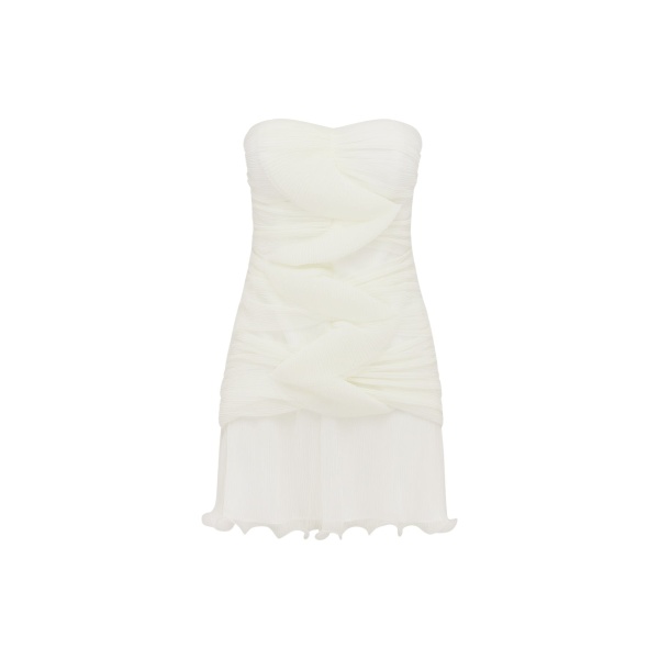 Shona Joy Federick Pleated Ruffle Mini Dress