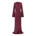 La Lune Long Sleeve Wrap Maxi Dress