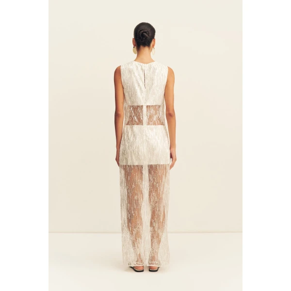 Shona Joy Viva Sequin Spliced Maxi Dress