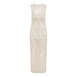 Viva Sequin Spliced Maxi Dress