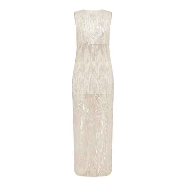 Viva Sequin Spliced Maxi Dress