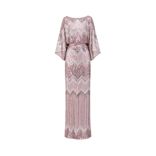 Tony Ward Quartz Pink Kimono Sleeve Dress