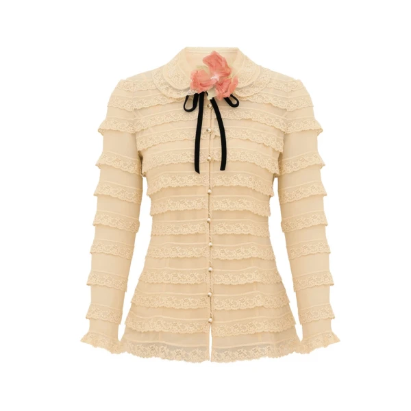 Ascent Lace Frill Blouse