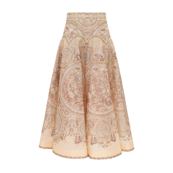 Zimmermann Ascent Panelled Midi Skirt