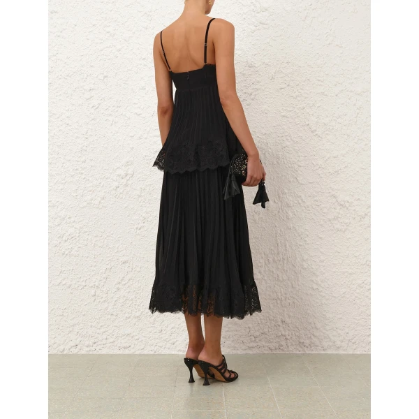 Zimmermann Pleated Lace Skirt, view 4