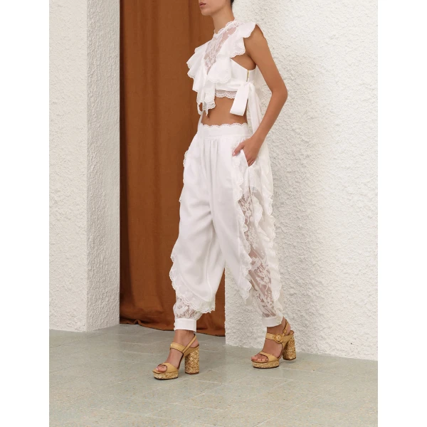 Zimmermann Sundance Lace Harem Pant, view 3
