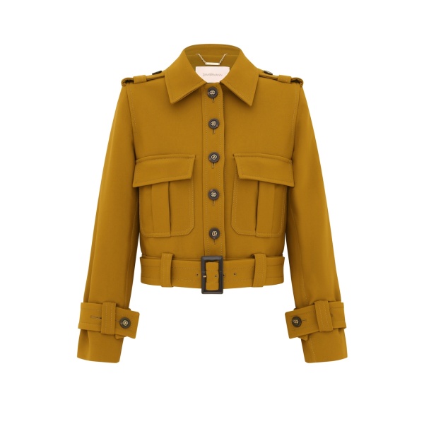 Zimmermann Valiant Cropped Utility Jacket