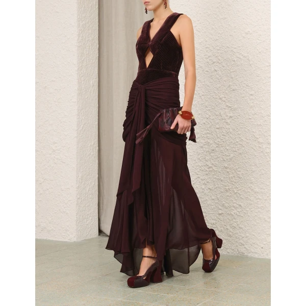 Zimmermann Valiant Draped Slinky Gown, view 3