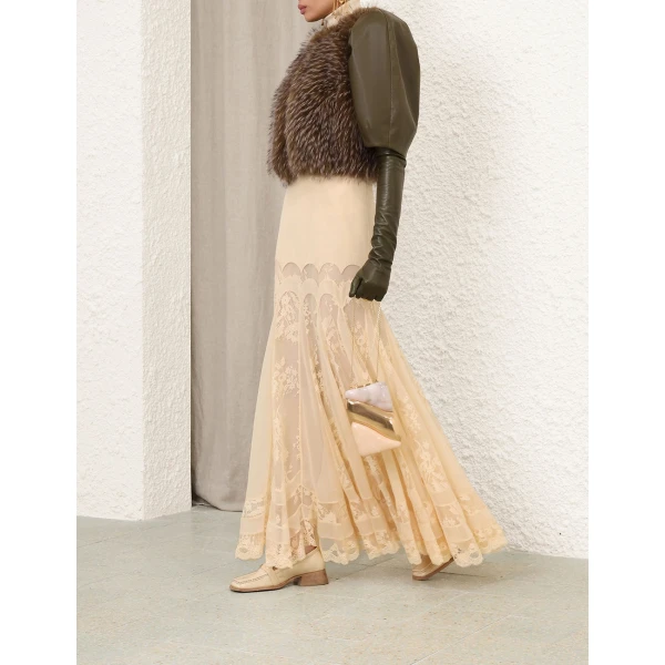 Zimmermann Valiant Faux Fur Bolero Jacket, view 3