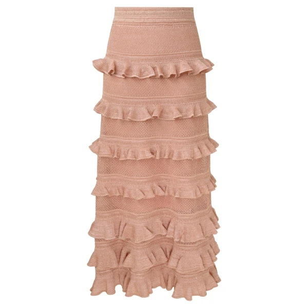 Zimmermann Valiant Frill Midi Skirt