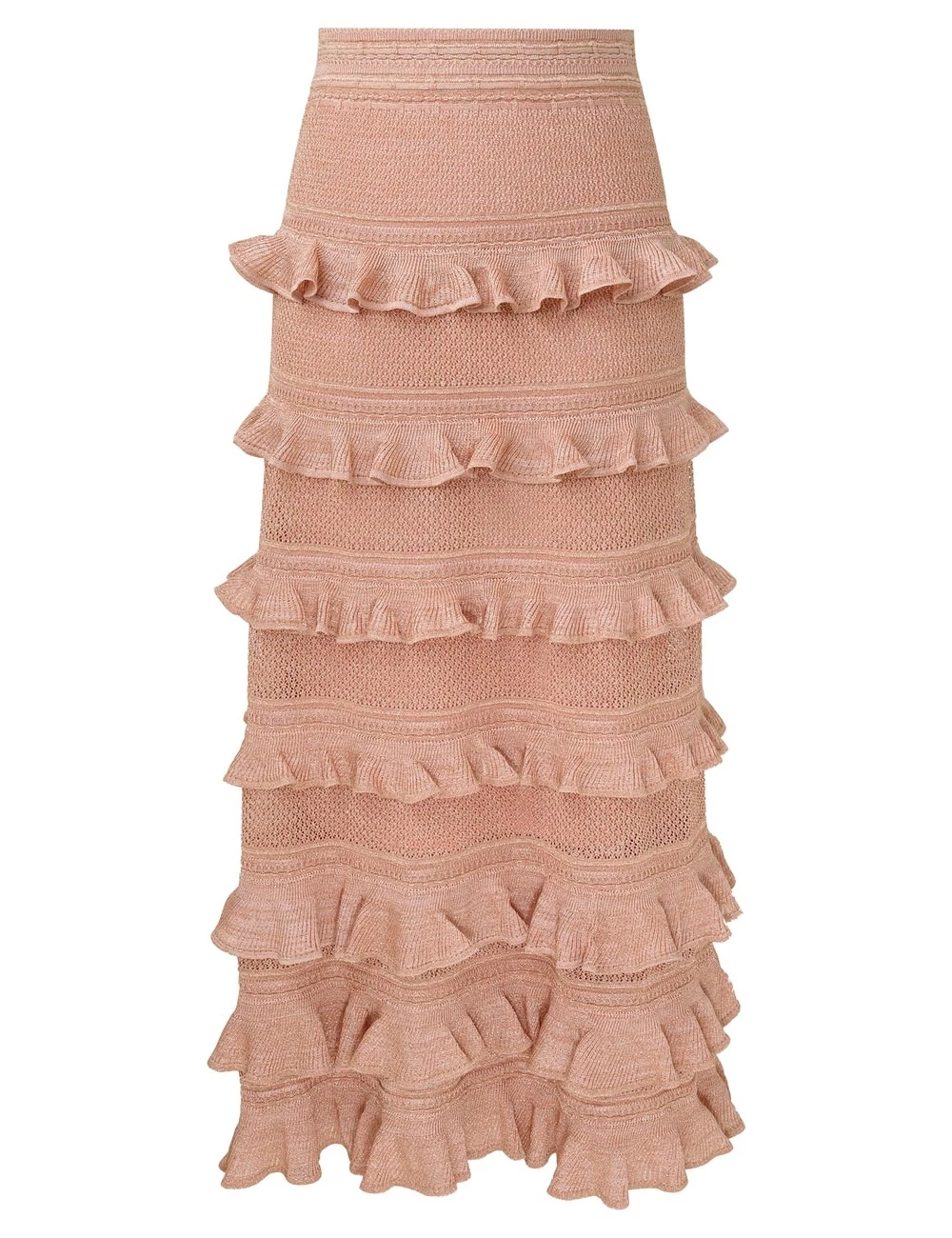 Zimmermann Valiant Frill Midi Skirt | Ready to Wear Collection Coveti Zimmermann Valiant Frill Midi Skirt