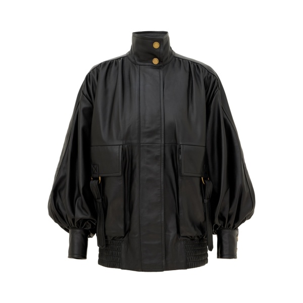 Zimmermann Valiant Leather Bomber Jacket