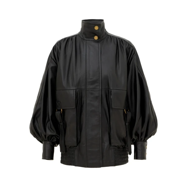 Valiant Leather Bomber Jacket