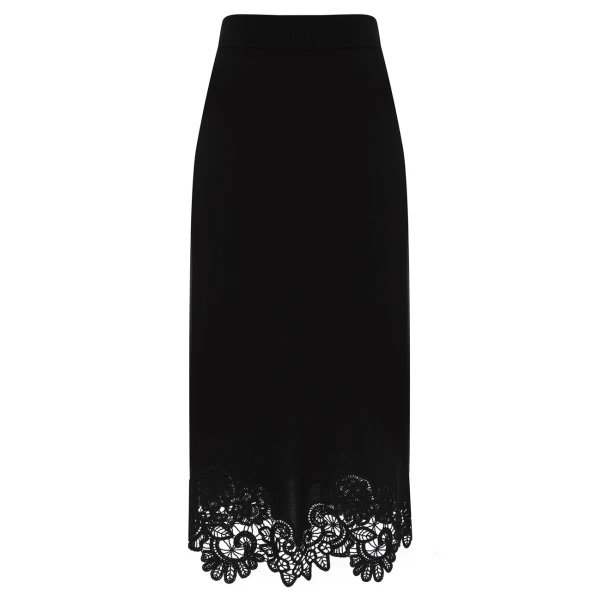Zimmermann Valiant Merino Lace Midi Skirt