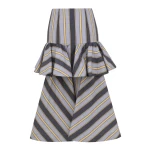 Zimmermann Valiant Peplum Midi Skirt