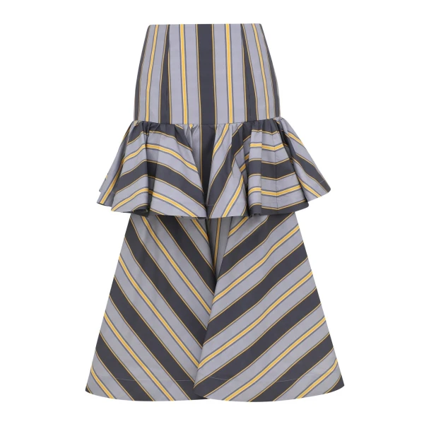 Zimmermann Valiant Peplum Midi Skirt