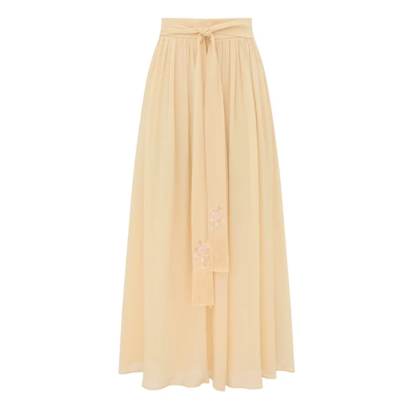Zimmermann Valiant Sash Midi Skirt