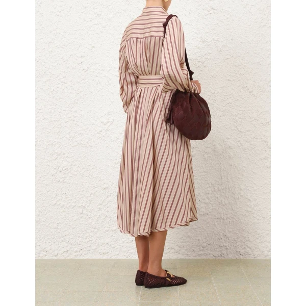 Zimmermann Valiant Tuck Shirt Dress, view 4